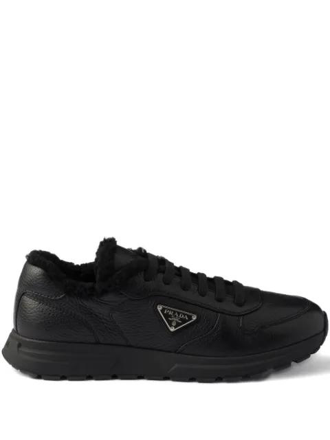 Prax leather sneakers by PRADA
