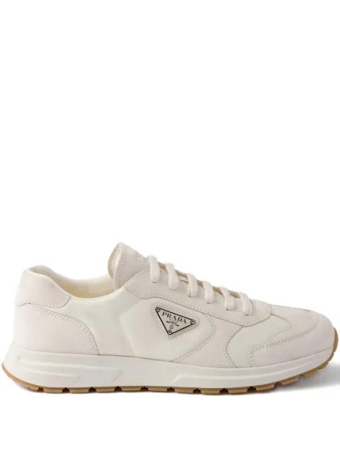 Prax triangle-logo sneakers by PRADA