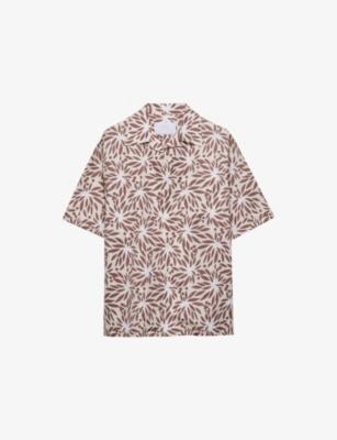 Printed Cotton Bowling Shirt by PRADA