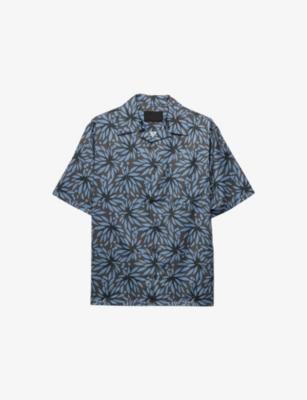 Printed Cotton Bowling Shirt by PRADA