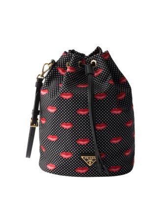 Printed Re-Nylon Pouch by PRADA