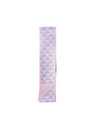 Printed Silk Tie by PRADA
