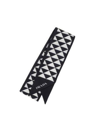 Printed Silk Tie by PRADA