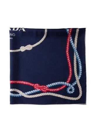 Printed Silk Twill Scarf by PRADA