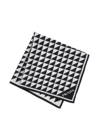 Printed Silk Twill Scarf 55X55 by PRADA