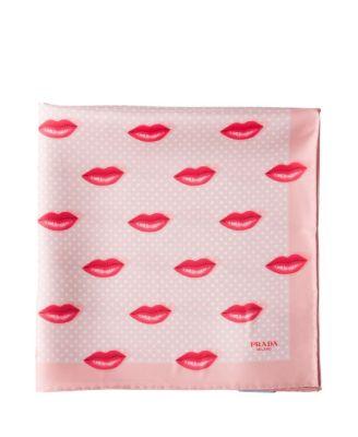 Printed Silk Twill Scarf by PRADA