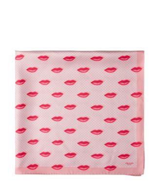 Printed Silk Twill Scarf 90 by PRADA