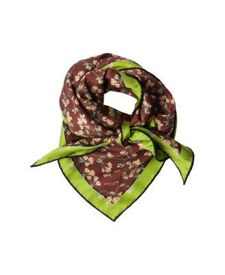 Printed Silk Twill Scarf by PRADA
