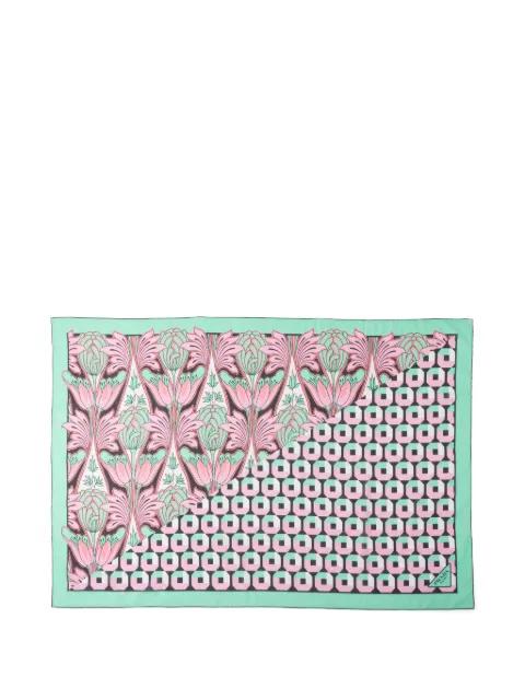 Printed cotton beach sarong by PRADA