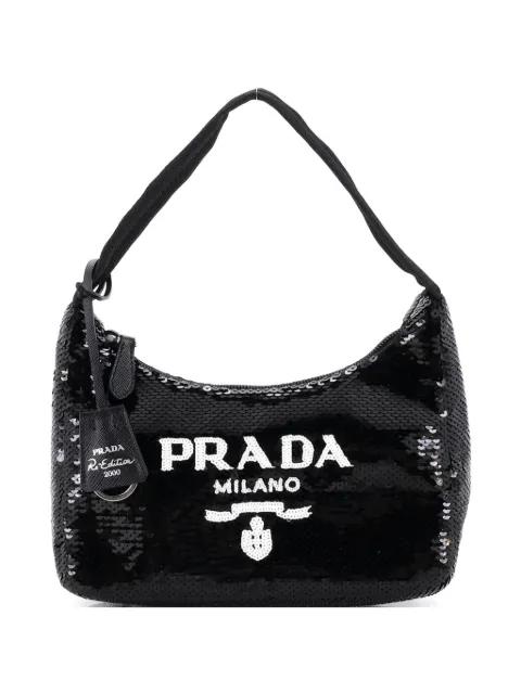 Re-Edition 2000 Sequins Mini hobo bag by PRADA 