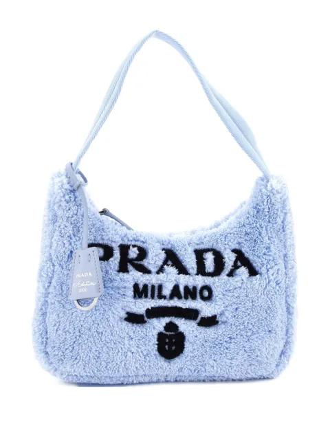 Re-Edition 2000 Terry Cloth Mini hobo bag by PRADA 