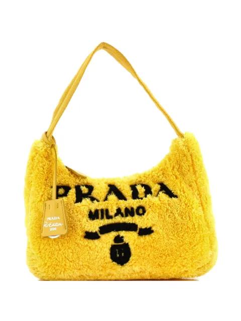 Re-Edition 2000 Terry Cloth Mini hobo bag by PRADA 