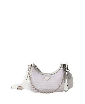Re-Edition 2005 Mesh and Brushed Leather Bag by PRADA