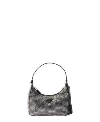 Re-Edition 2005 Mini Crystal-Studded Satin Bag by PRADA