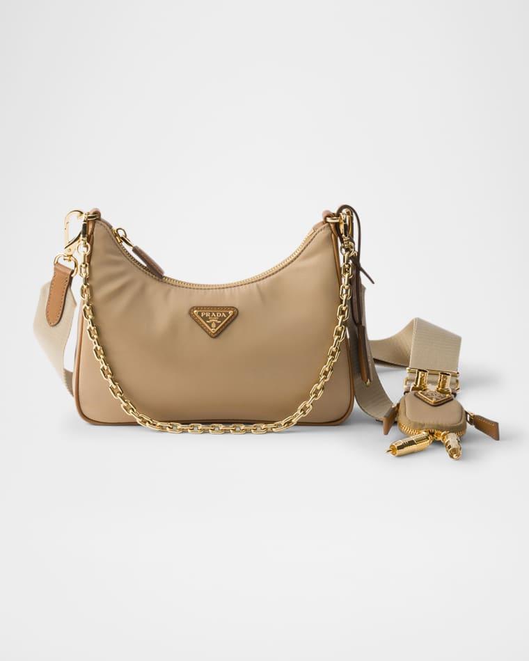 Re-Edition 2005 Re-Nylon And Saffiano Leather Bag With Charm by PRADA