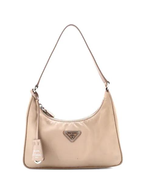 Re-Edition 2005 Tessuto with Saffiano Leather Mini hobo bag by PRADA 