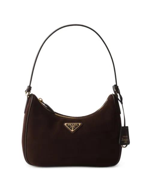 Re-Edition 2005 suede mini-bag by PRADA