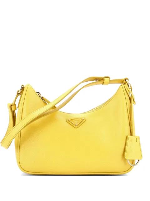 Re-Edition Hobo Saffiano Leather Mini shoulder bag by PRADA 