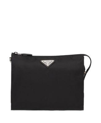 Re-Nylon And Saffiano Leather Necessaire by PRADA