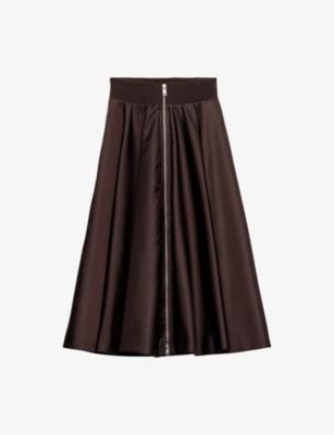 Re-Nylon Circle Woven Midi Skirt by PRADA