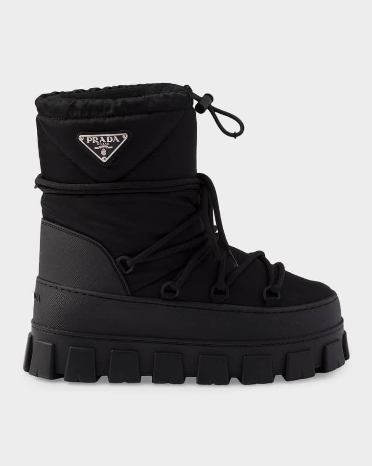 Re-Nylon Gabardine Apres-Ski Boots by PRADA