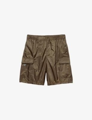 Re Nylon Patch-Pocket Swim Shorts by PRADA