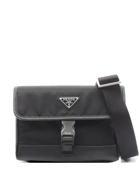 Re-Nylon Saffiano leather shoulder bag by PRADA 