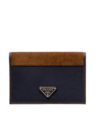 Re-Nylon and Leather Passport Holder by PRADA