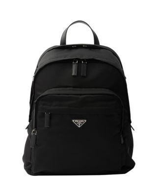 Re-Nylon and Saffiano Leather Backpack by PRADA