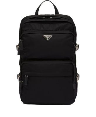 Re-Nylon and Saffiano Leather Backpack by PRADA