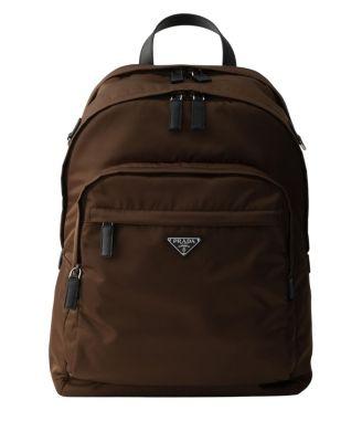 Re-Nylon and Saffiano Leather Backpack by PRADA