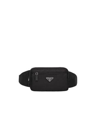 Re-Nylon and Saffiano Leather Belt Bag by PRADA