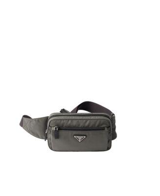 Re-Nylon and Saffiano Leather Belt Bag by PRADA