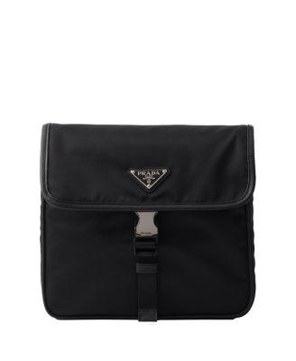 Re-Nylon and Saffiano Leather Shoulder Bag by PRADA