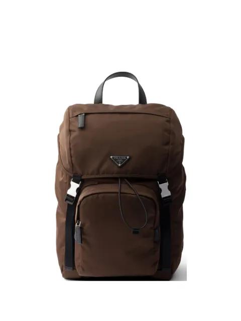 Re-Nylon and Saffiano leather backpack by PRADA