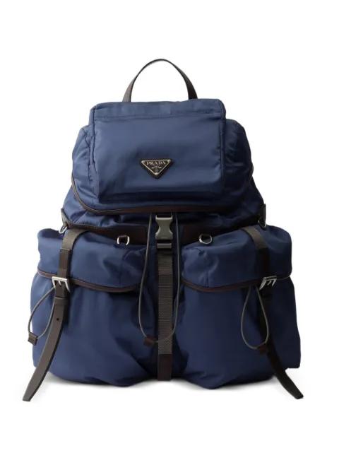 Re-Nylon and leather backpack by PRADA