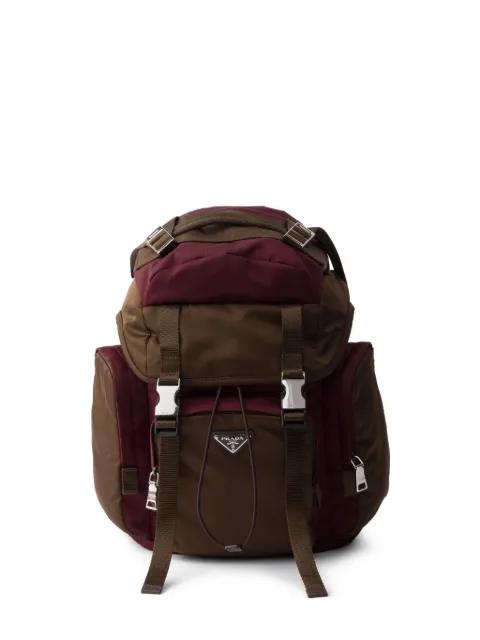 Re-Nylon and leather backpack by PRADA