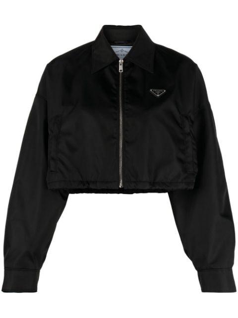 Re-Nylon cropped blouson jacket by PRADA