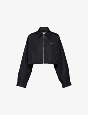 Re-Nylon cropped nylon jacket by PRADA