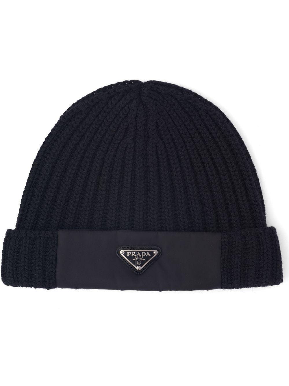 Re-Nylon gabardine and wool cap by PRADA
