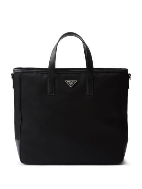 Re-Nylon logo tote bag by PRADA