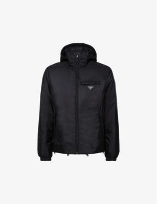 Re-Nylon padded nylon hoodied jacket by PRADA