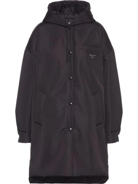 Re-Nylon triangle-logo raincoat by PRADA
