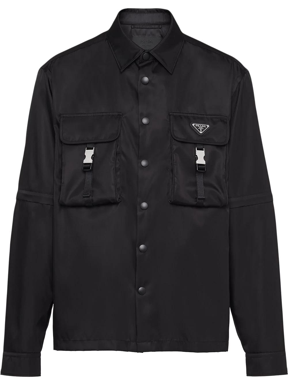 Re-Nylon triangle-logo shirt by PRADA