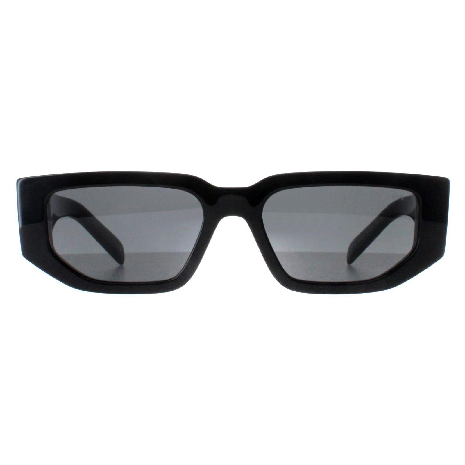 Rectangle Black Dark Grey PR09ZS by PRADA Rectangle Black Dark Grey PR09ZS by PRADA