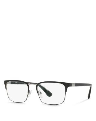 Rectangle Clear Glasses by PRADA