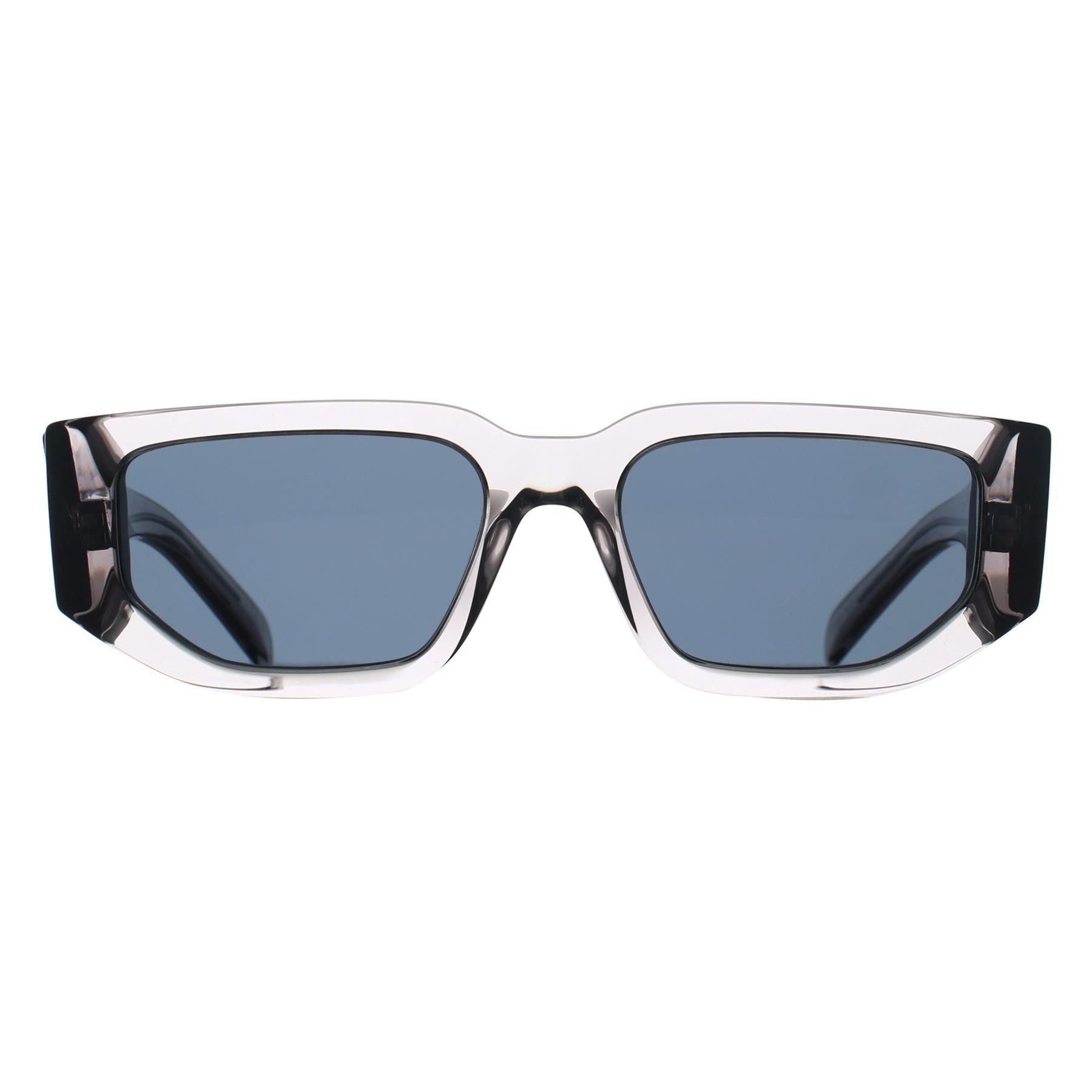 Rectangle Transparent Asphalt Dark Grey PR09ZS by PRADA