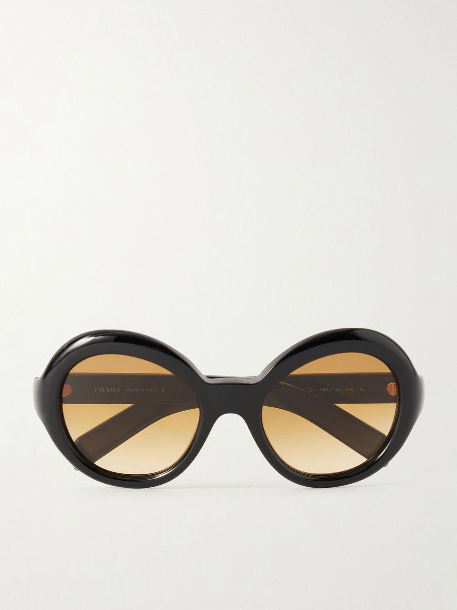 Round-frame acetate sunglasses by PRADA