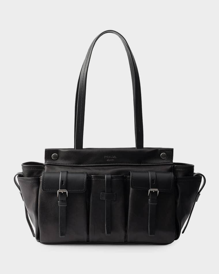 Route Large Leather Bag by PRADA