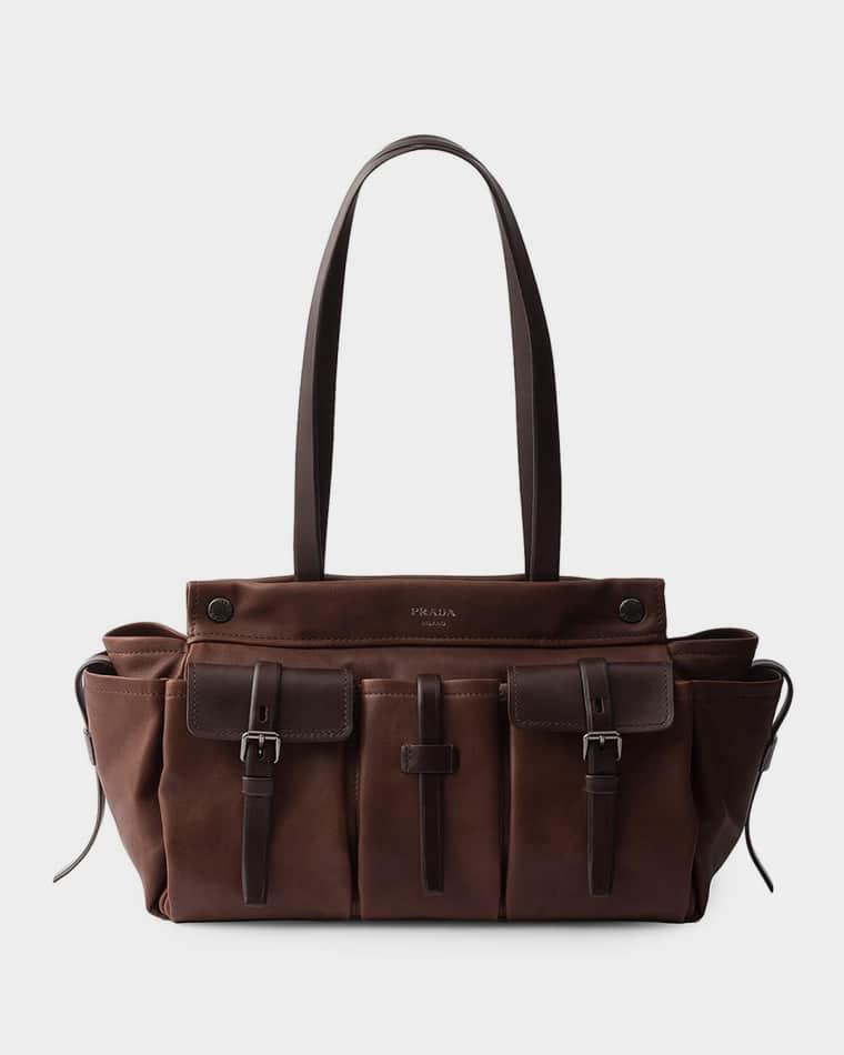 Route Large Leather Bag by PRADA